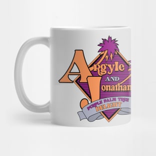 Argyle and Jonathan's Purple Palm Tree Mug